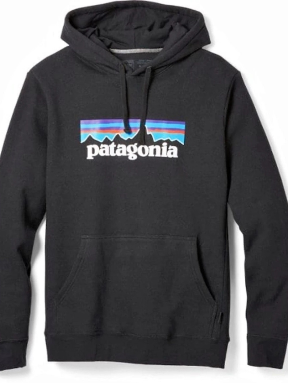 Patagonia P-6 Logo Uprisal Hoody Hoodie Black Size XS Like New